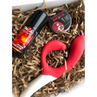 Подарочный набор для девушки We-Vibe Nova, возбуждающая смазка и массажная свеча