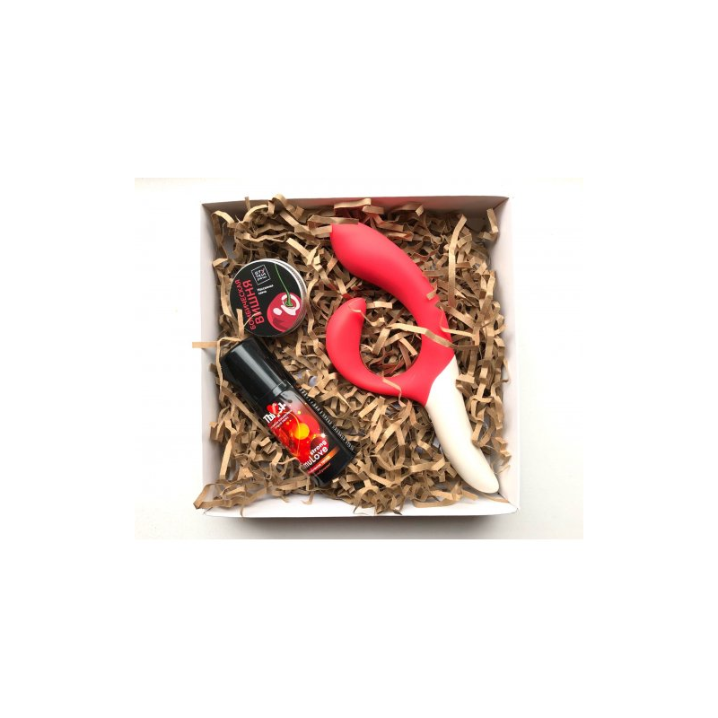 Подарочный набор для девушки We-Vibe Nova, возбуждающая смазка и массажная свеча