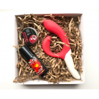 Подарочный набор для девушки We-Vibe Nova, возбуждающая смазка и массажная свеча