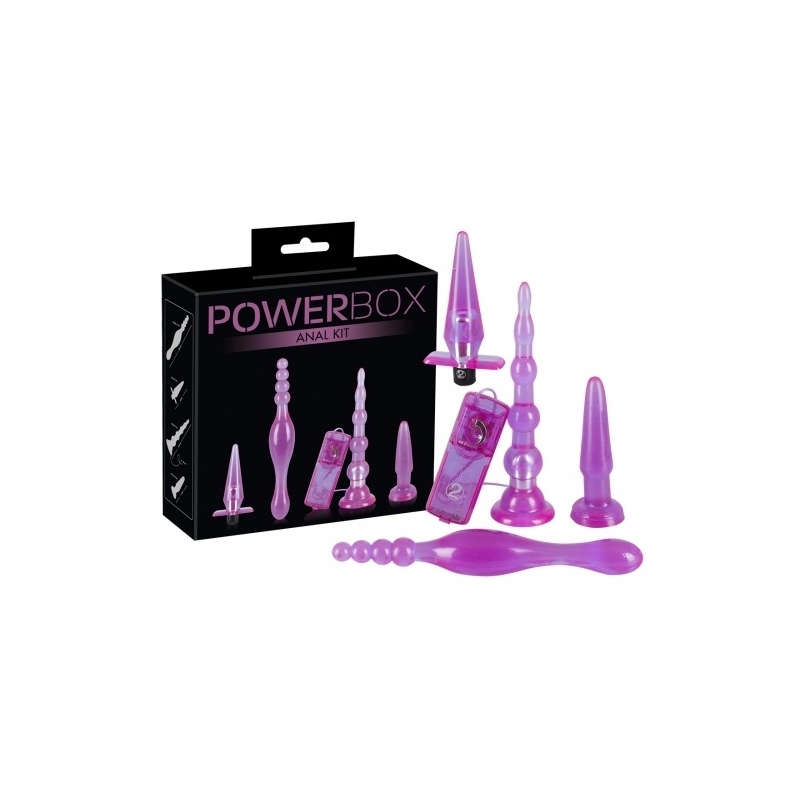 Набор анальных игрушек Power Box с вибрацией