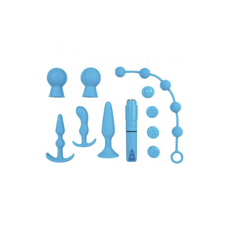 Набор игрушек для анальной стимуляции The Insider Set Deluxe Couple Kit голубой