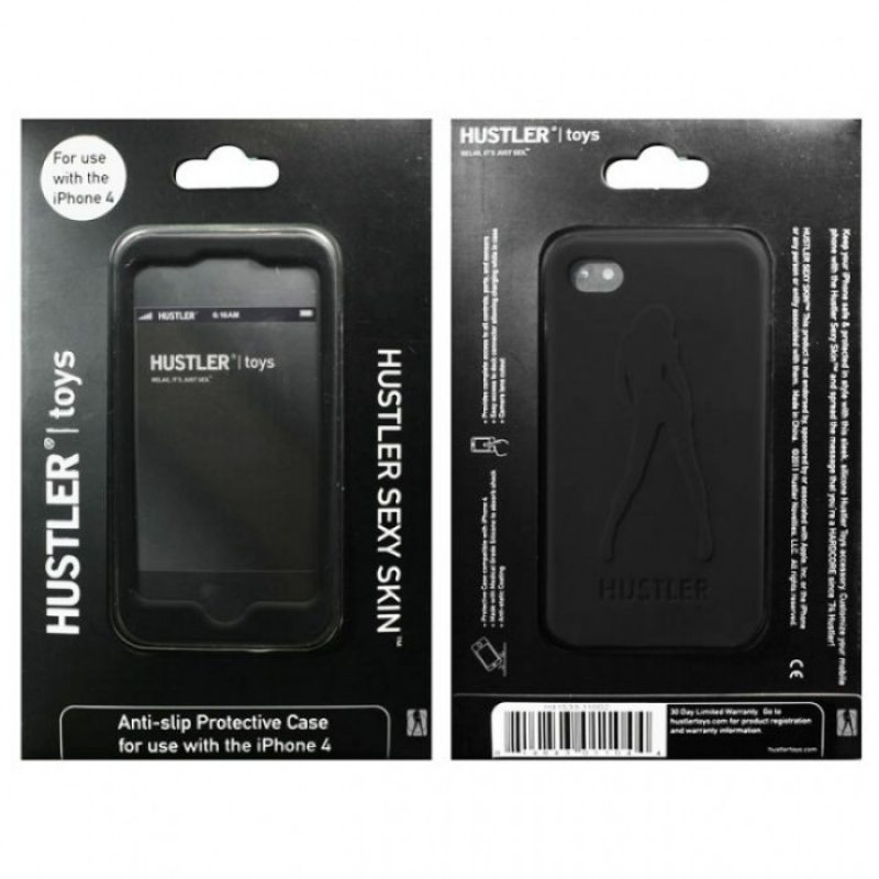 Черный силиконовый чехол Hustler для iPhone 4, 4S
