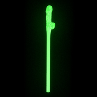 Трубочки для коктейлей светящиеся в темноте Glow in the Dark Willy Straws