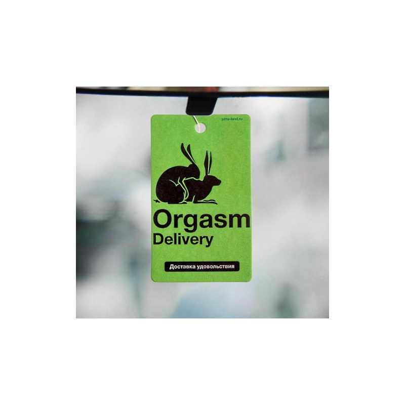 Ароматизатор в авто бумажный Orgasm, аромат парфюм