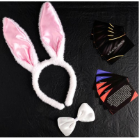 Эротический набор Во власти страсти: Девушка-плейбой - ободок с ушками, галстук-бабочка, 10 карт