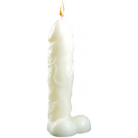 Белая фигурная свеча Фаворит 16 см