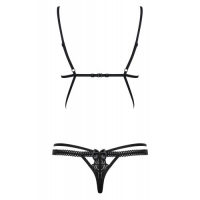 Соблазнительное боди с эластичеыми лентами Wonderia S/M