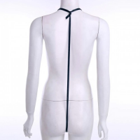 Черное пикантное боди с открытой грудью