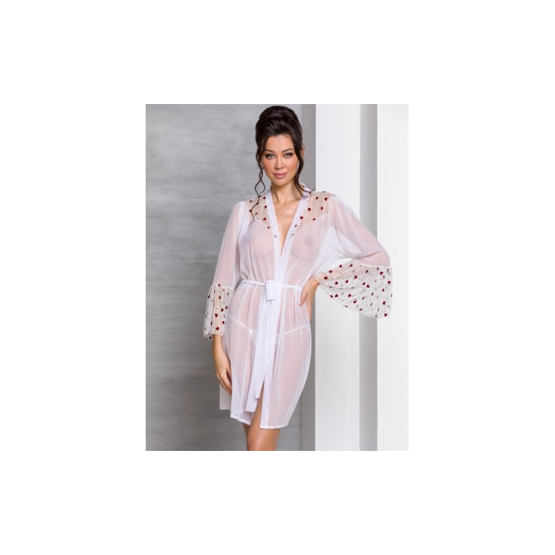 Пикантный белый пеньюар Lovelia L/XL