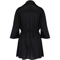 Стильный черный пеньюар Sybilla XXL/XXXL